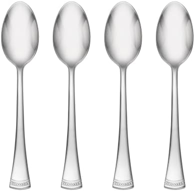 Lenox Portola Teaspoons Silverware Set for 4, Flatware