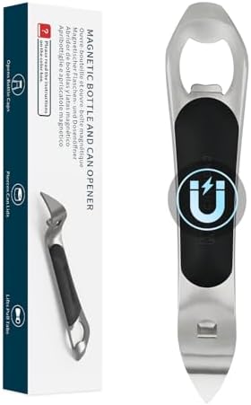 KITCHENDAO 3 in 1 Magnetic Bottle and Can Opener for Refrigerator