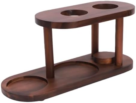 Zerodis Pour Over Coffee Station, Solid Wood Dripper Stand for Stable
