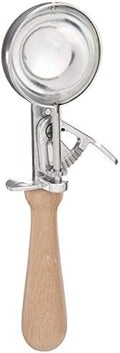 Fox Run Vintage Trigger Ice Cream Scoop, 1.5 x 9 x 2.5 inches, Brown