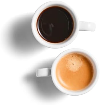 2.5 oz / 75 ml Pure White Ceramic Espresso Cups, Set of 2, Demitasse