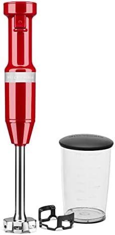 KitchenAid Variable Speed Corded Hand Blender, KHBV53, Empire Red