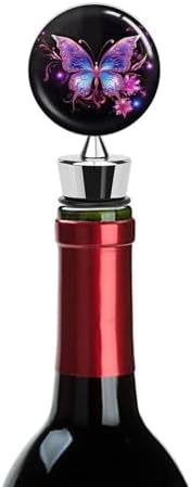 Purple Butterfly Flower Wine Stopper Vacuum Alloy Wine Bottle Stopper