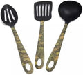 Camouflage Kitchen Utensil 3 PC Set- Turner, Slotted Spoon, Ladle