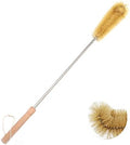 24 inch Extra Long Brush, Elbow Bristle, with Beech Wood Handle