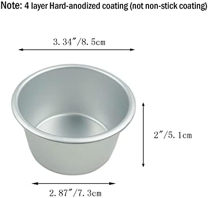 6 Packs Popover Pan, Aluminium Large Muffin Mold Pudding Cup