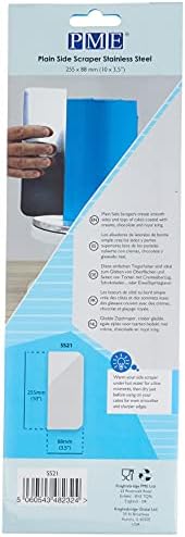 PME Extra Tall Stainless Steel Cake Scraper, 25cm/10in