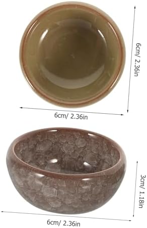 Beavorty Thai Style Ceramic Essential Oil Blending Bowl Set, 6 Pieces