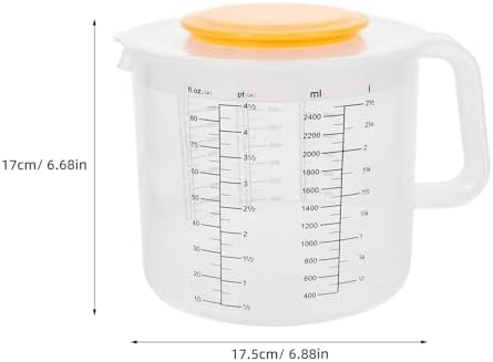 2.5l Measuring Mixing Bowl Plastic Scale Cup with Lid