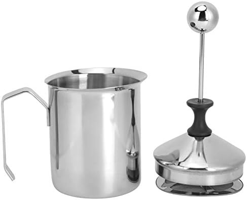 400 cc Milk Frother Handheld, Stainless Steel Milk Foamer, Manual Milk