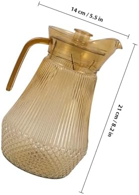 1.5l Acrylic Cold Water Pitcher with Lid Spout and Ergonomic Handle