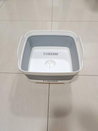 Yigezhan Collapsible Silicone Colander, Food Drain Basket, Space