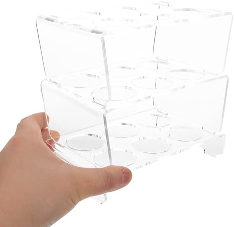 Acrylic Egg Dispenser Tray, 3 Layer Fridge Rack Organizer