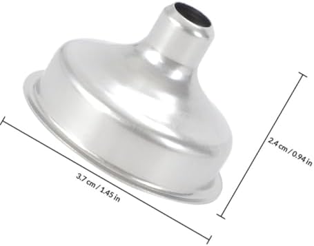 Abaodam 12pcs Mini Stainless Steel Wide Mouth Funnels for Liquid