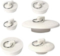 6 Sizes of Sink Stoppers, Bathtub Drain Stopper with Ring Suitable