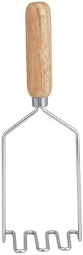 HIC Kitchen Extra-Long Potato Masher, Single-Piece Heavyweight Steel