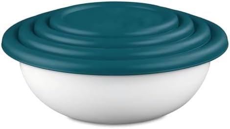 8-piece lidded bowl set, plastic nesting bowls, suitable for food