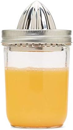 Jarware Citrus Juicer Lid for Wide Mouth Mason Jars