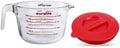 Auralite 8-Cup Borosilicate Glass Measuring Cup with Lid, 2 Quart