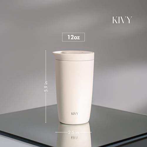 KIVY Travel Coffee Mug Tumbler 12oz - 24h Cold|6h Hot -Leakproof &