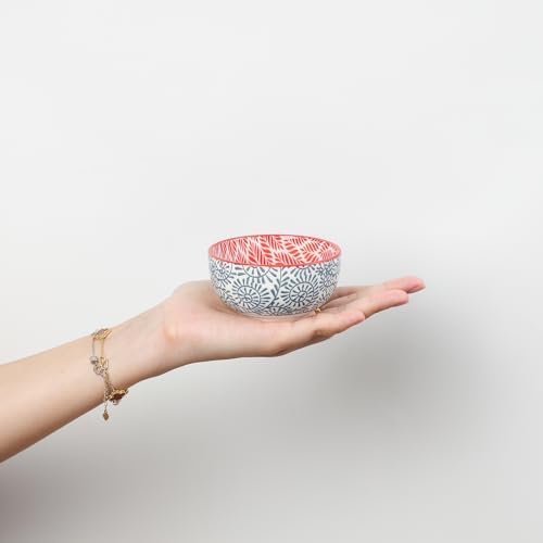 Selamica Ceramic 4 OZ Dipping Bowls Set of 6, Assorted Colors