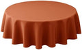 Fall Round Tablecloth 60"-Thanksgiving Autumn Fabric Textured Table