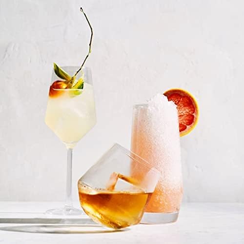 Le'raze Everyday Drinking Glasses Set of 8-4 Tall Highball Glass Cups
