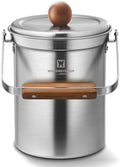WAGENSTEIGER 3 Liters Stainless Steel Kitchen Compost Bin with Lid