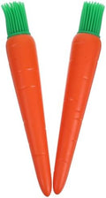 BESPORTBLE 2pcs Silicone Pastry Brush Set Orange Food-grade Silicone