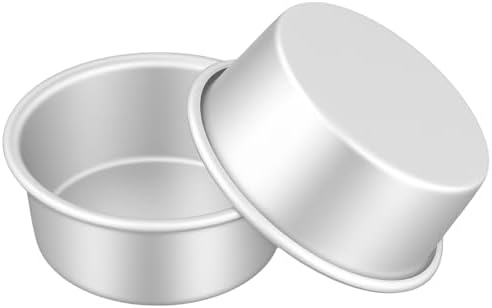 SHEUTSAN Round Cake Pan, 4 Inch, Set of 30, Aluminum Baking Tins for
