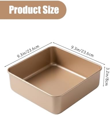 Square Baking Pan, 2 Pack Square Cake Pan Cake Baking Pans Nonstick