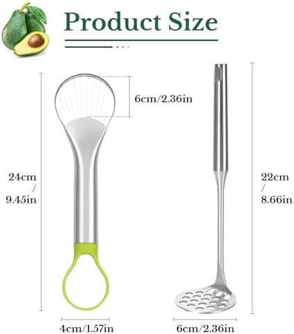 Stainless Steel Avocado Slicer and Smasher