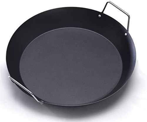 IMUSA USA Paella Pan with Metal Handle, 15-Inch, Black
