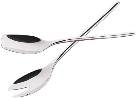 IMEEA 18/10 Stainless Steel Salad Servers Set 10-Inch Salad Spoon and
