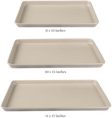 Martha Stewart Gallen 3-Piece Cookie Sheet Set – 13", 15", 17" Baking