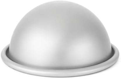 4 Inch Sphere Cake Pan Set, Aluminum Alloy Cute 3D Hemisphere Mold