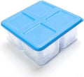 True Cubes Crystal Clear Ice Tray with Lid – Stackable 2"x2"x2" Mold
