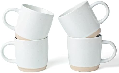 famiware Milkyway Coffee Mugs of 4, 13 oz Mug Set, Ceramic Cup with
