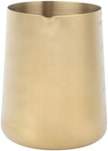 Milk Frothing Pitcher 600ML Stainless Steel Gold with Scale