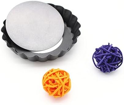 BESPORTBLE Mini Tart Pan round Baking Tray Set, 4-inch Non-stick