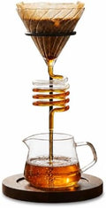 Spiral Pour Over Coffee Maker Set, 400ml Glass Carafe