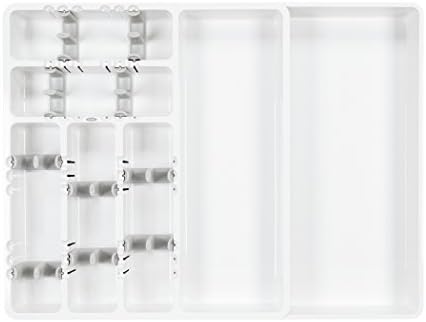 OXO Good Grips Large Expandable Utensil Organizer, White