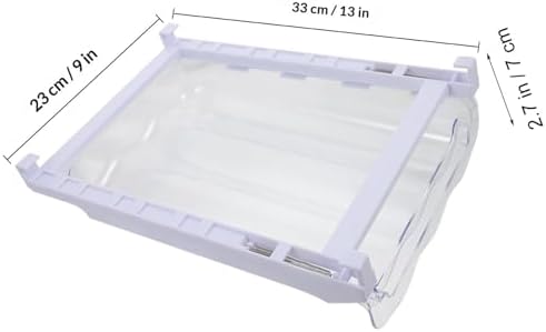 Egg Holder Drawer Refrigerator Dispenser Plastic Pull-out Tray White