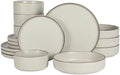 Gibson Elite Gelston Stoneware Matte Reactive Glaze 16 Piece