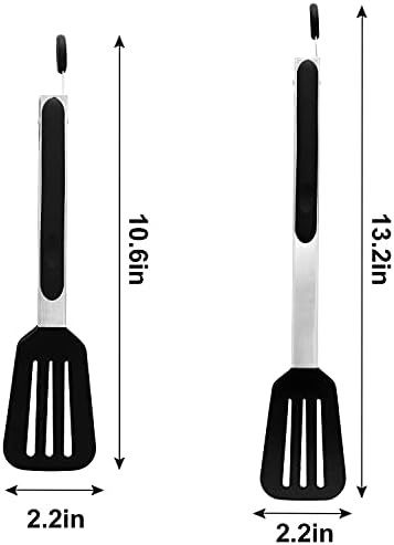 Stainless Steel Cooking Tongs, 9 and 12 Inch