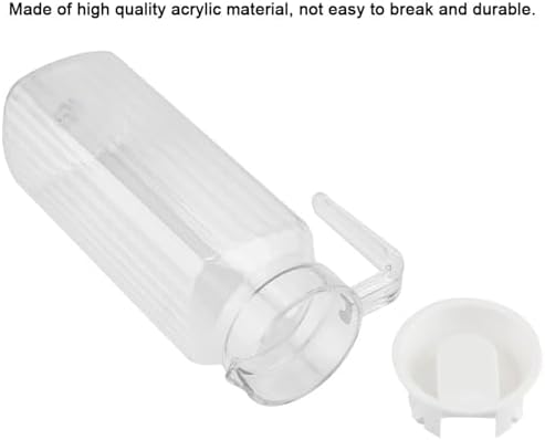 34 oz Acrylic Pitcher with Lid and Spout,1100ml Hot/Cold Water Jug for