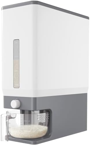 Lifewit Rice Container, 25 Lbs, with Dispenser