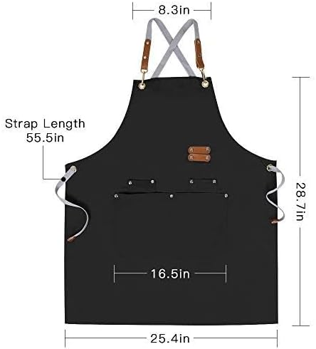 Mignongirl Chef Apron-Cross Back Apron - Image 7