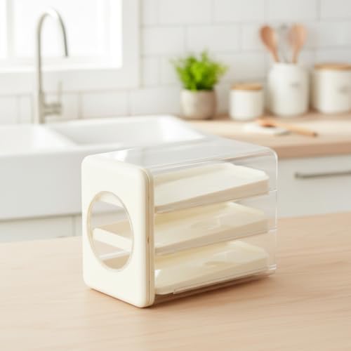 Amagogo Kitchen Egg Holder Egg Organizer Egg Storage Box Egg Dispenser