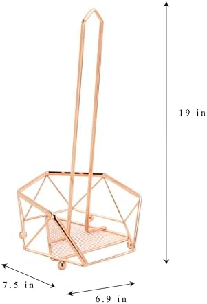 Kitchen Details Copper Geode Paper Towel Holder